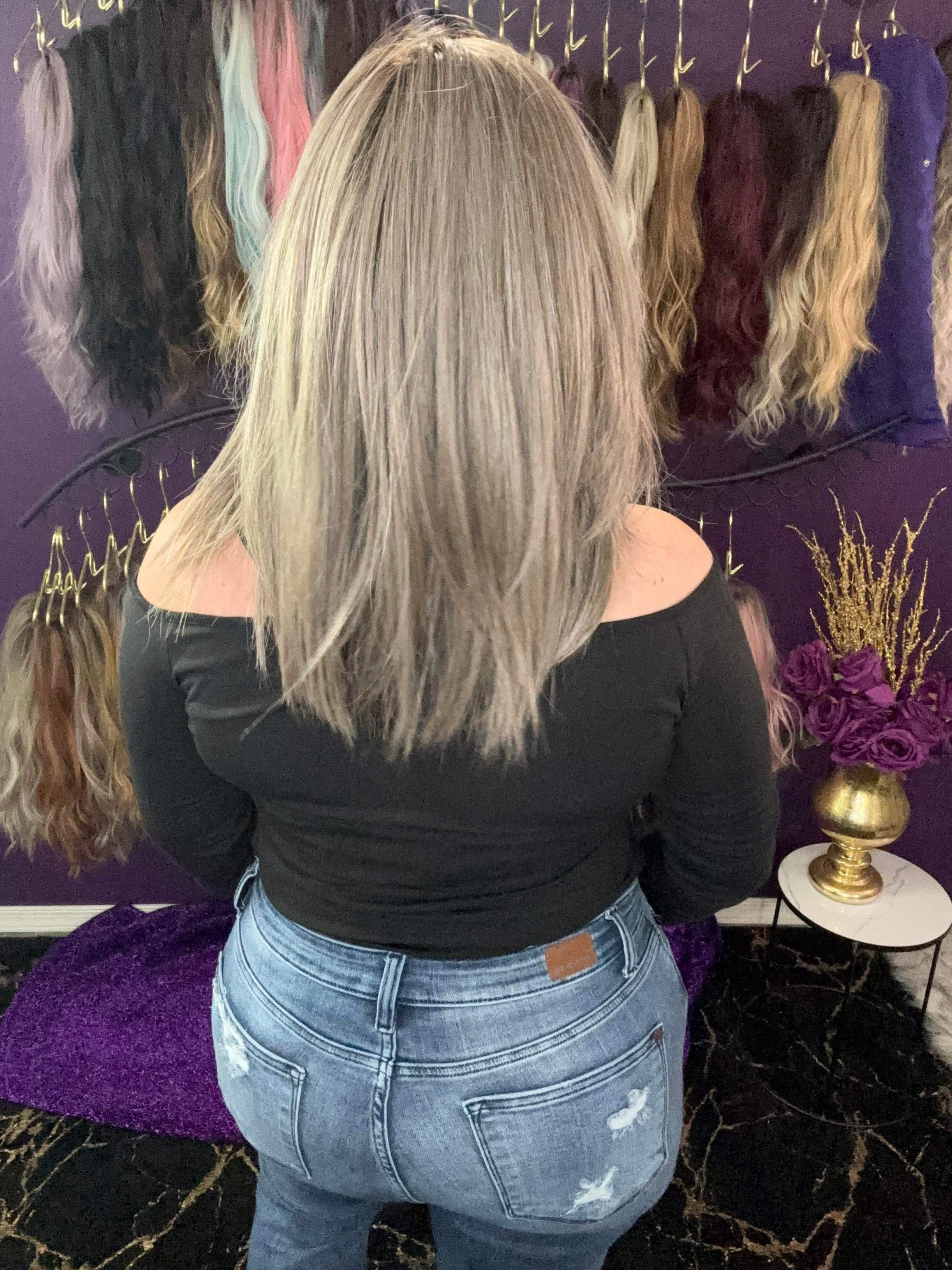 CIRI – Luxury Wig by Chic Lifestyle Shown in Silver Fox.