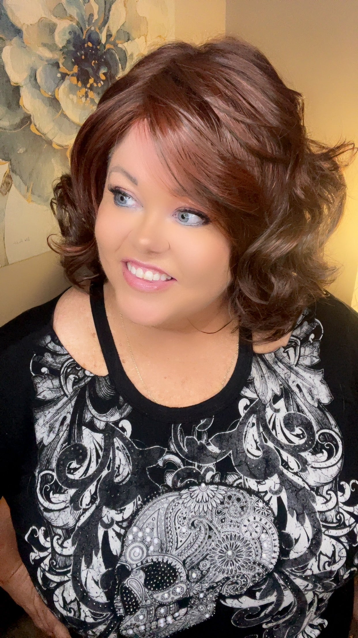 Natalie Dark Cherry HS Premium Luxury Wig DCT FL1