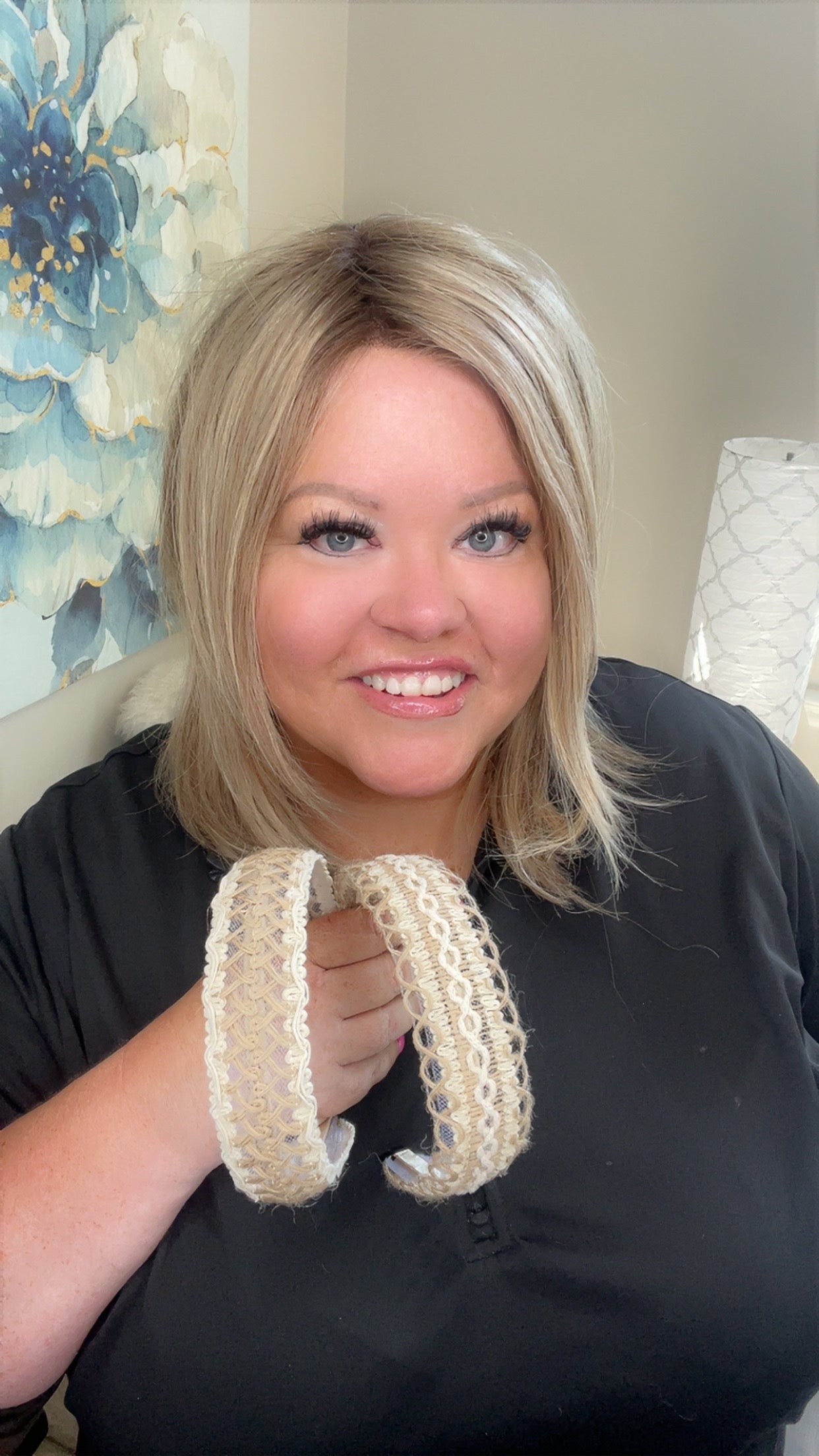 Diademas de macramé estilo bohemio neutro de ancho medio, 2 piezas - LW3 A157