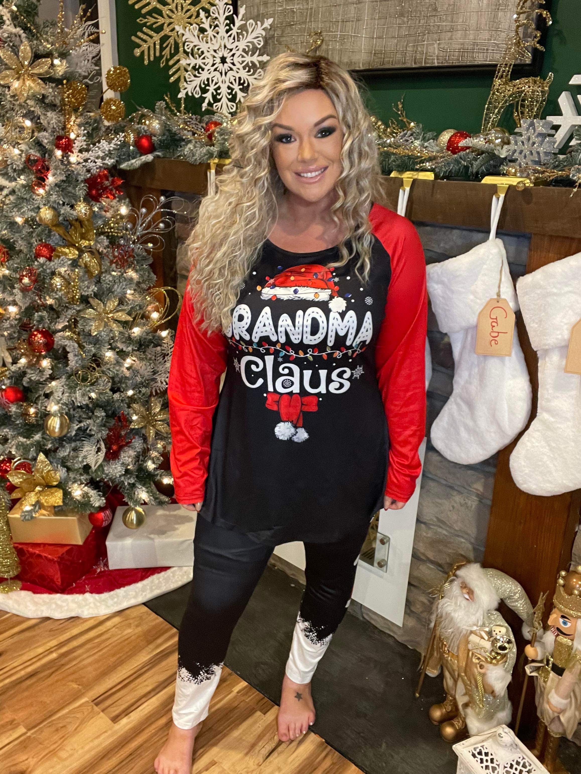 Grandma Clause 2 pc Set AKL -417 ships 14 days