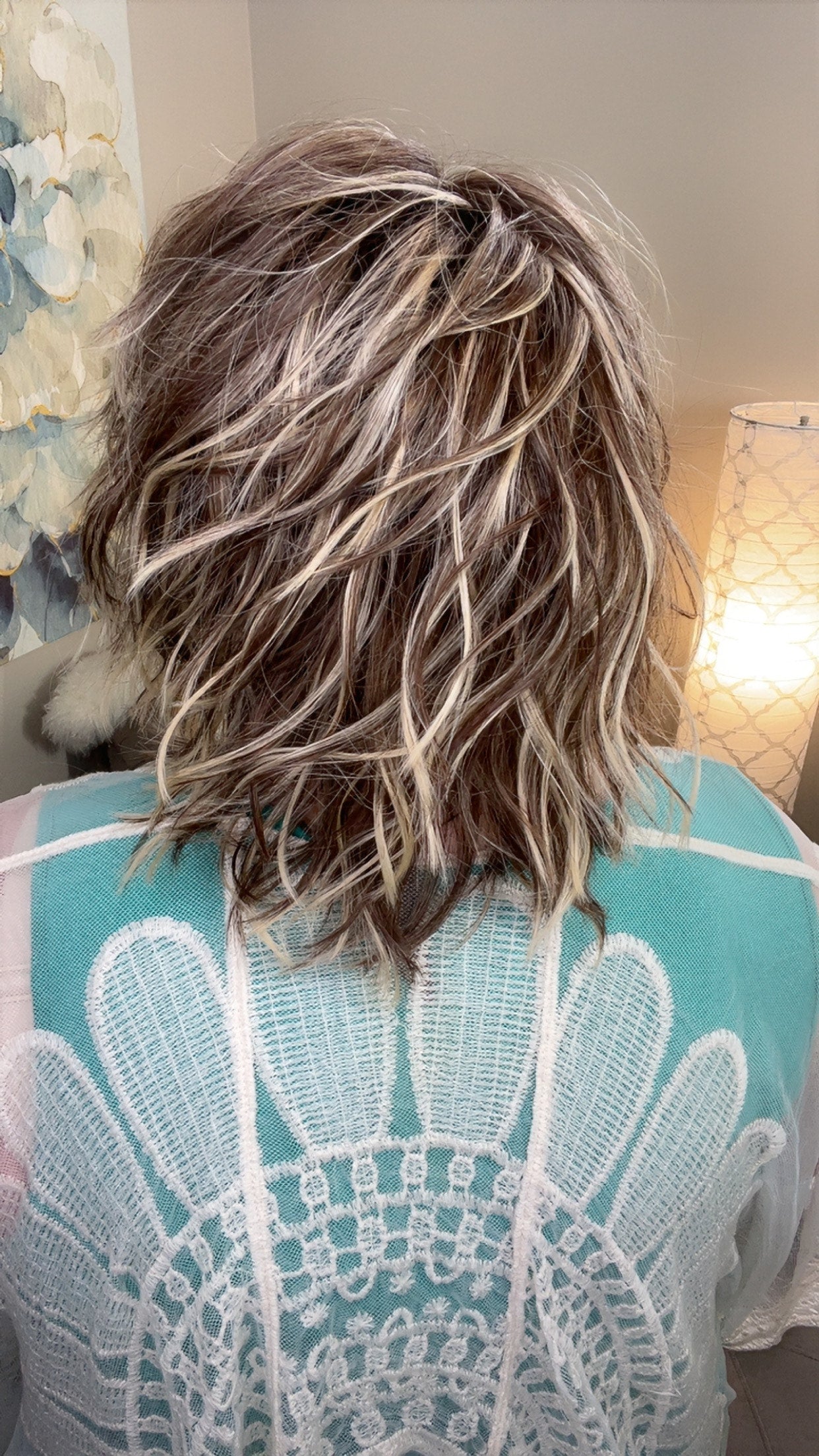 Felicity – Luxury Wig by Chic Lifestyle Shown in Maple Sugar Drizzle.