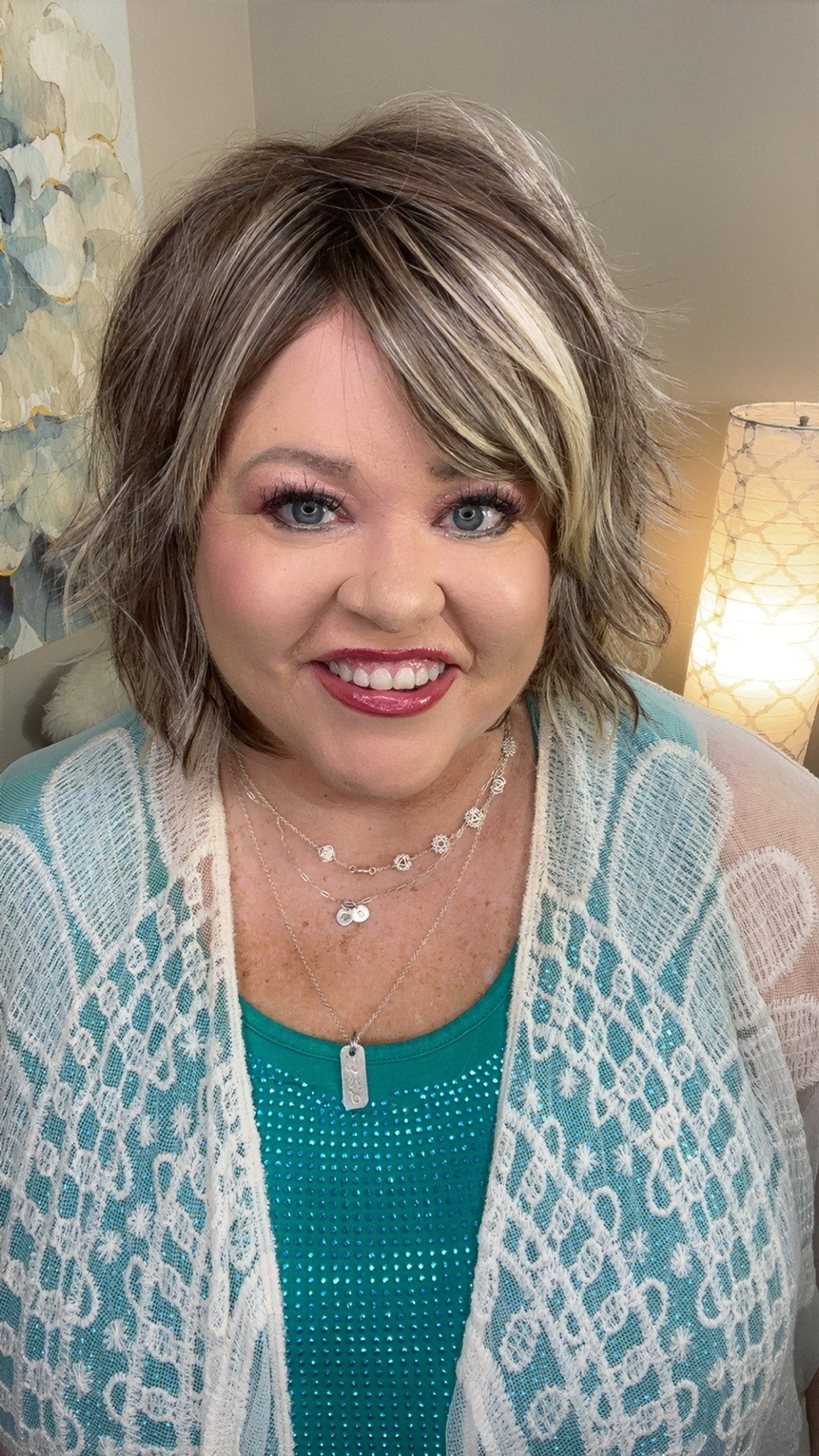 Felicity – Luxury Wig by Chic Lifestyle Shown in Maple Sugar Drizzle.