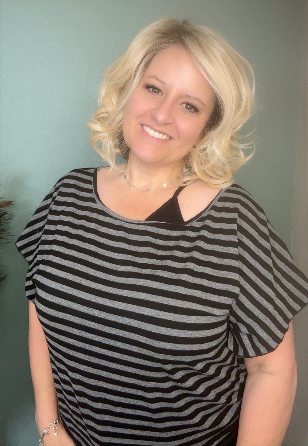 ⭐ Striped Asymmetrical Drawstring Top PRE-ORDER ETA 10/1 APP-103
