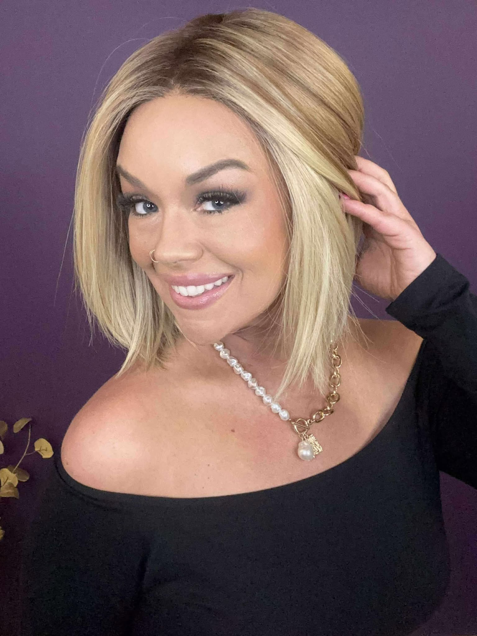 Gabby – Luxury Wig by Chic Lifestyle Shown in Endless Carribean Sunset.