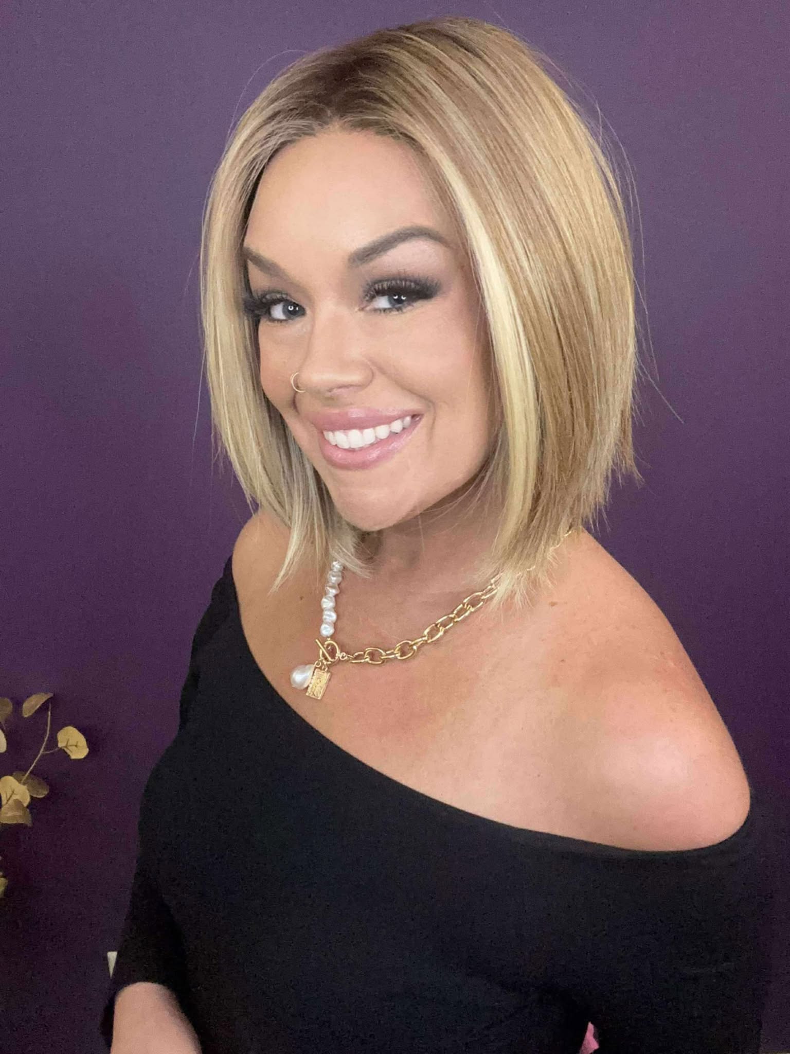 Gabby – Luxury Wig by Chic Lifestyle Shown in Endless Carribean Sunset.