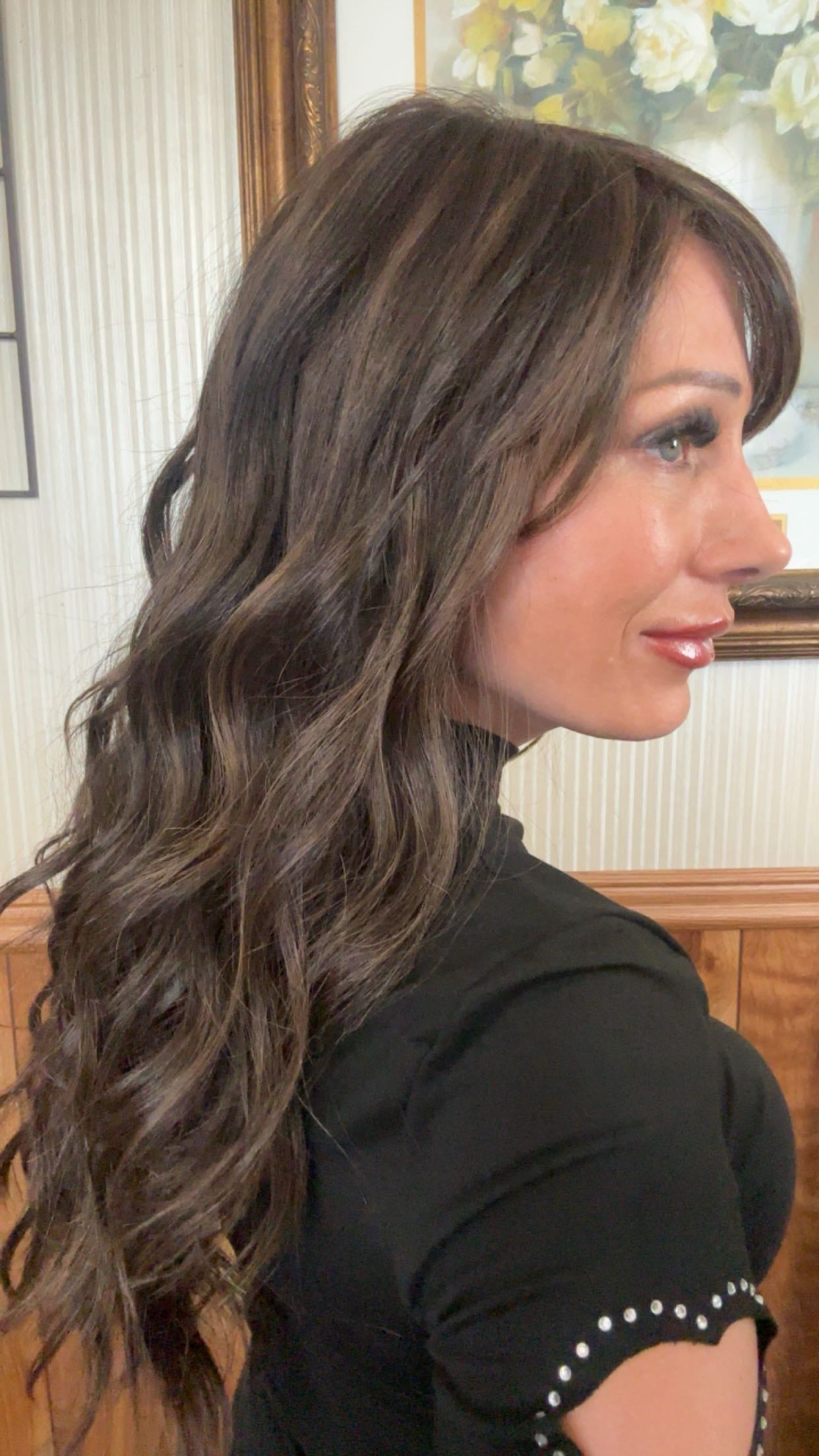 Georgia – Comfort Luxury Wig by Chic Lifestyle Shown in Dark Roast Delight.