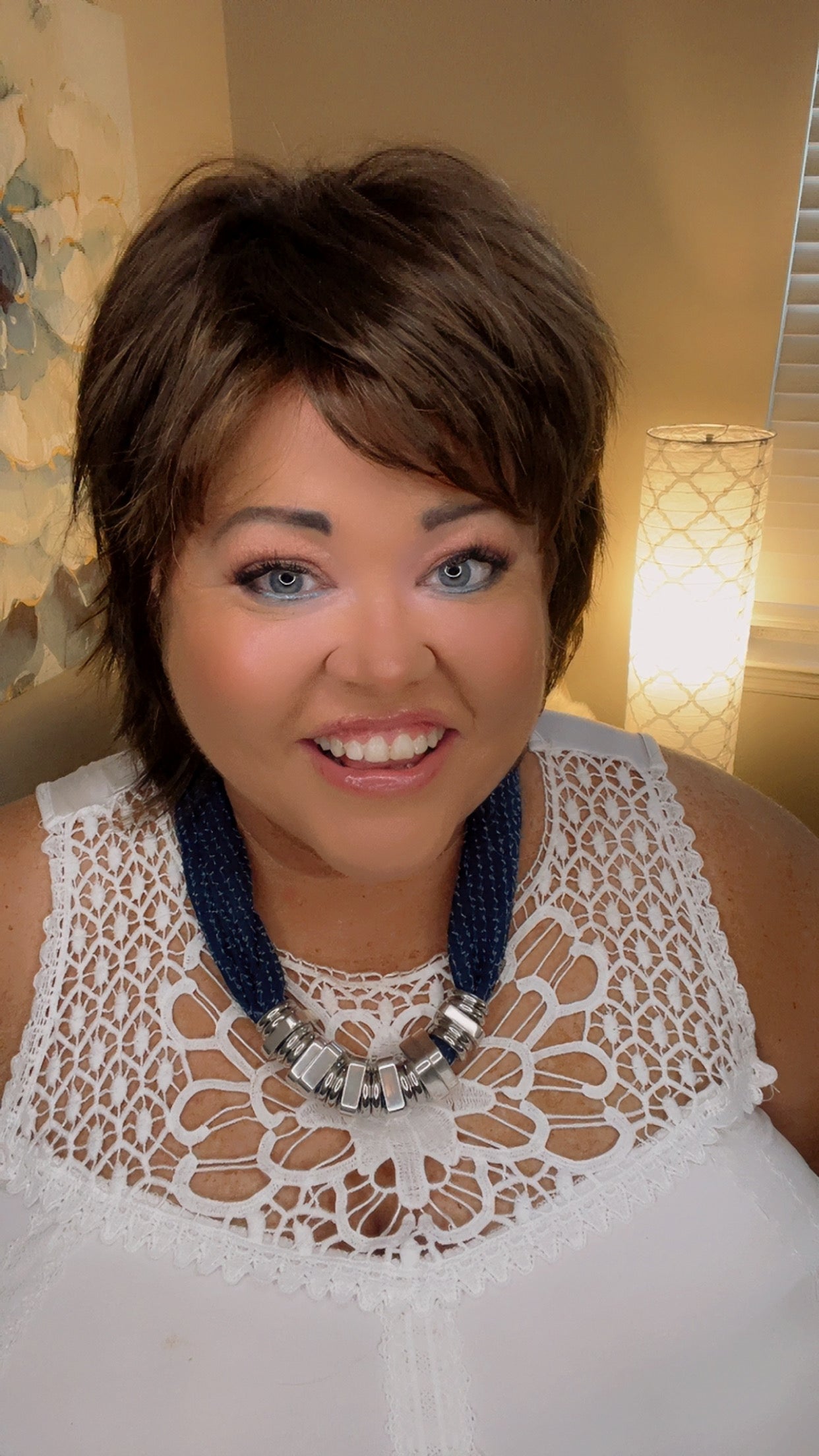 SHANNON – Luxury Wig by Chic Lifestyle Shown in Sepia.
