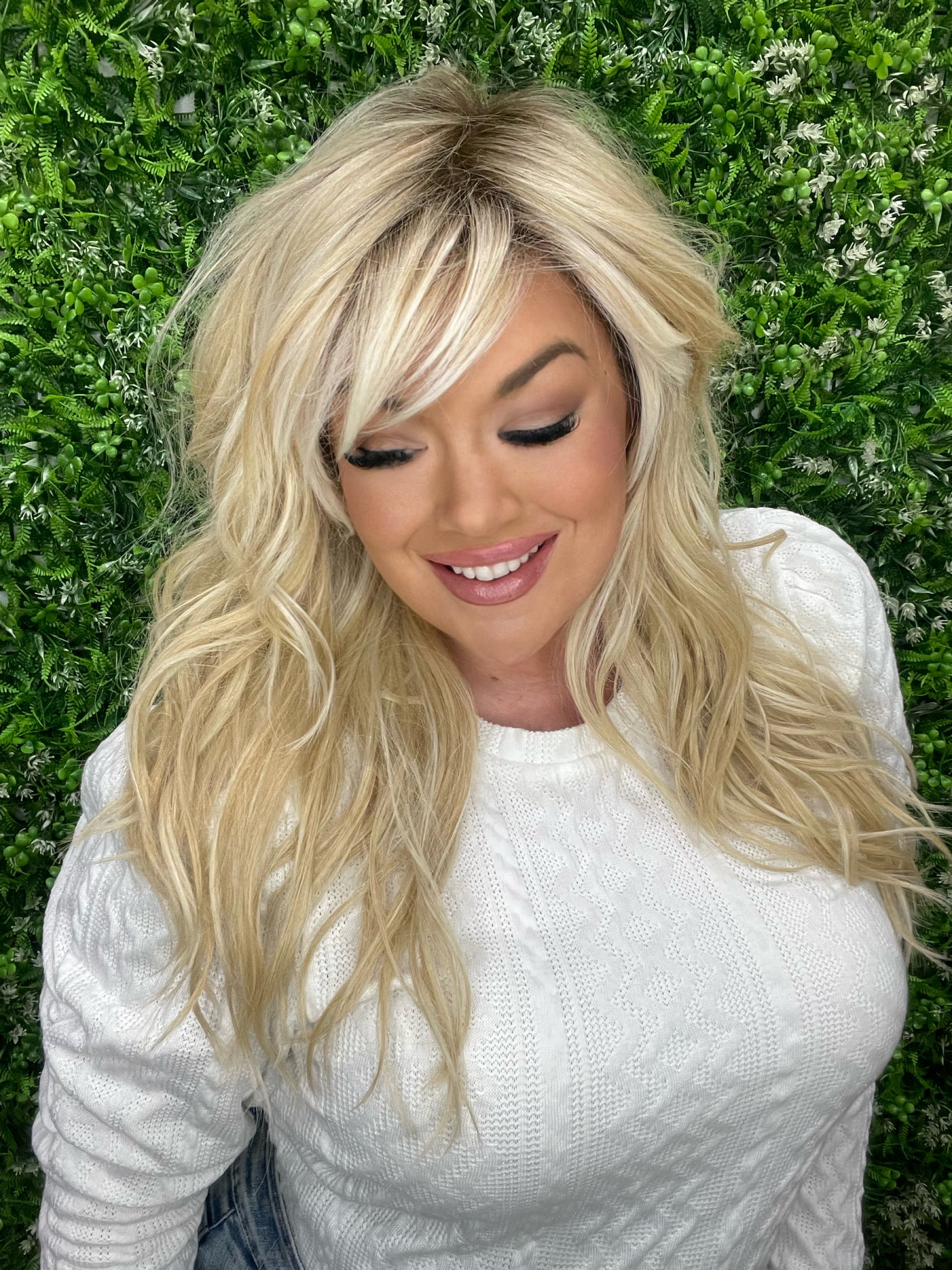 THEA – Luxury Wig by Chic Lifestyle Shown in California Blonde.