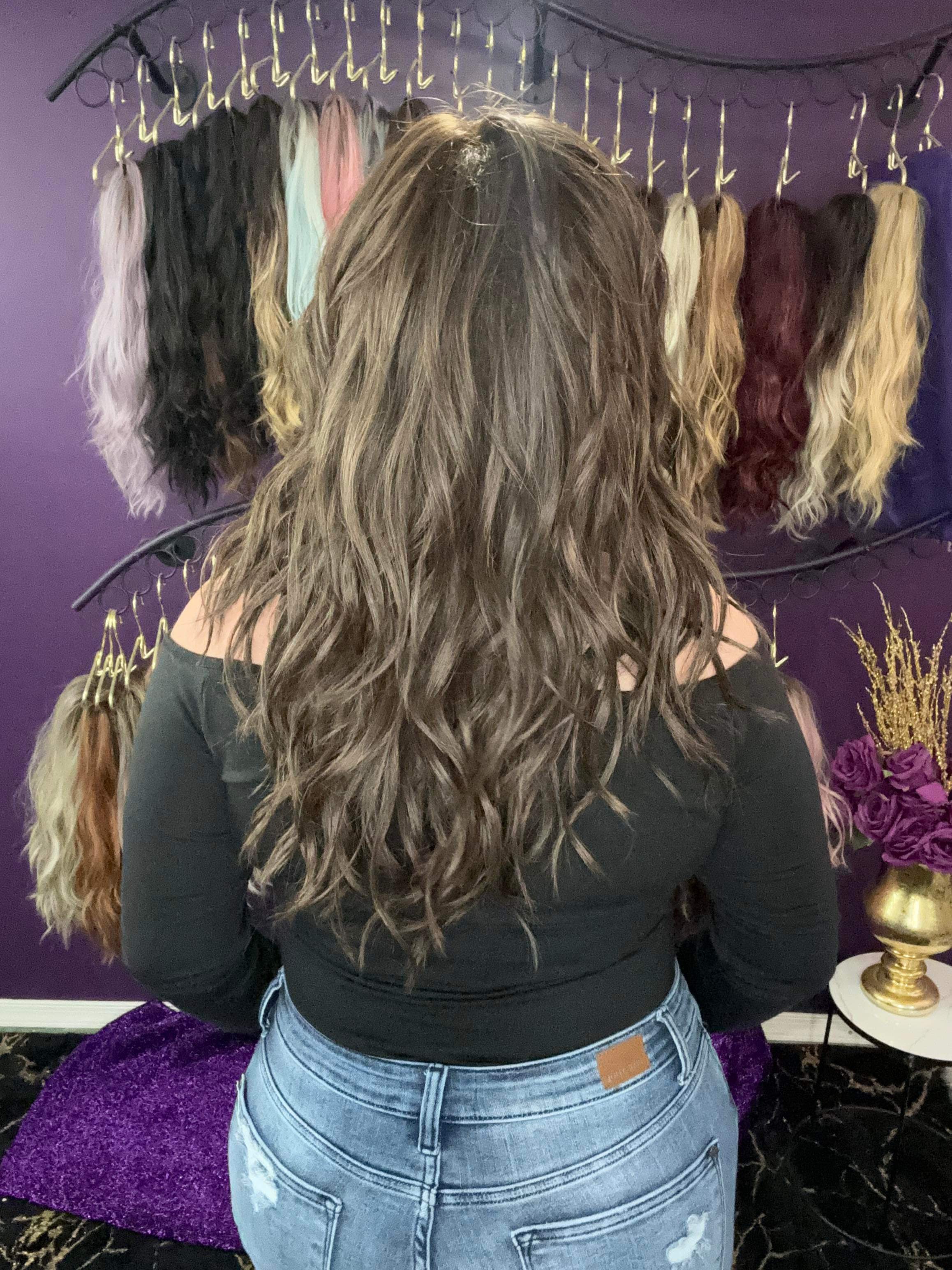 THEA – Luxury Wig by Chic Lifestyle Shown in Milk Chocolate.