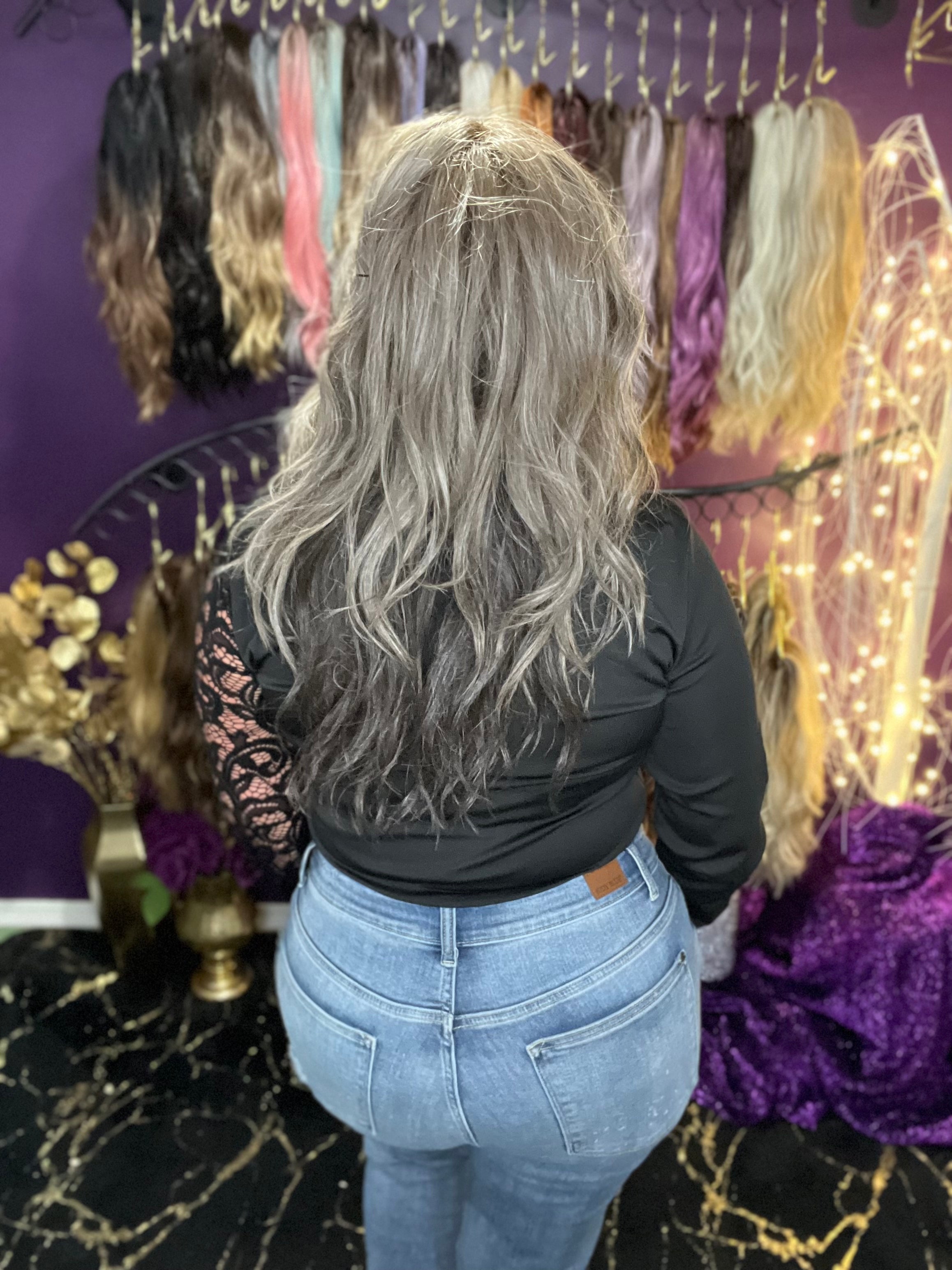 THEA – Luxury Wig by Chic Lifestyle Shown in Silver Fox.