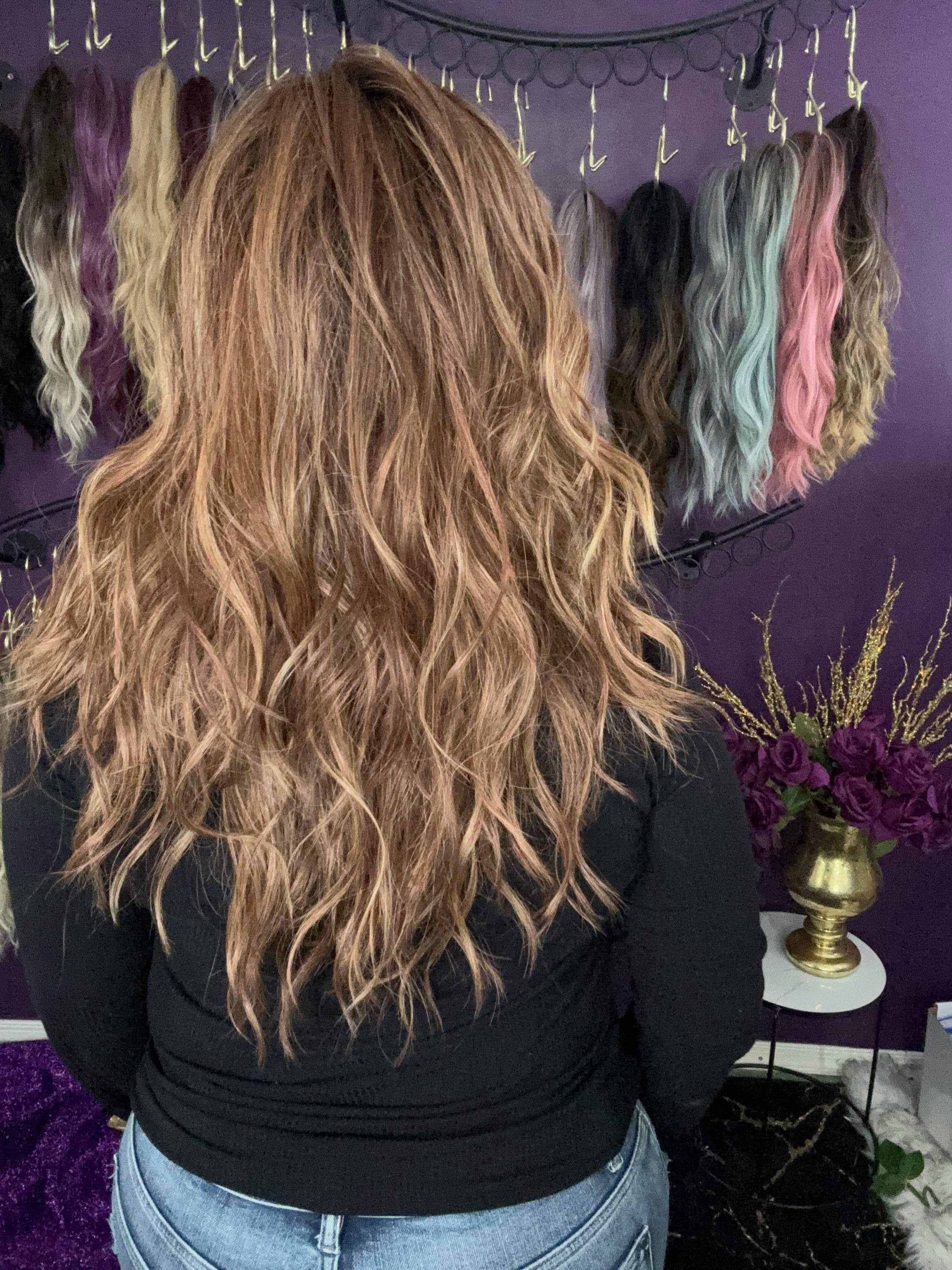 THEA – Luxury Wig by Chic Lifestyle Shown in Strawberry Mocha.