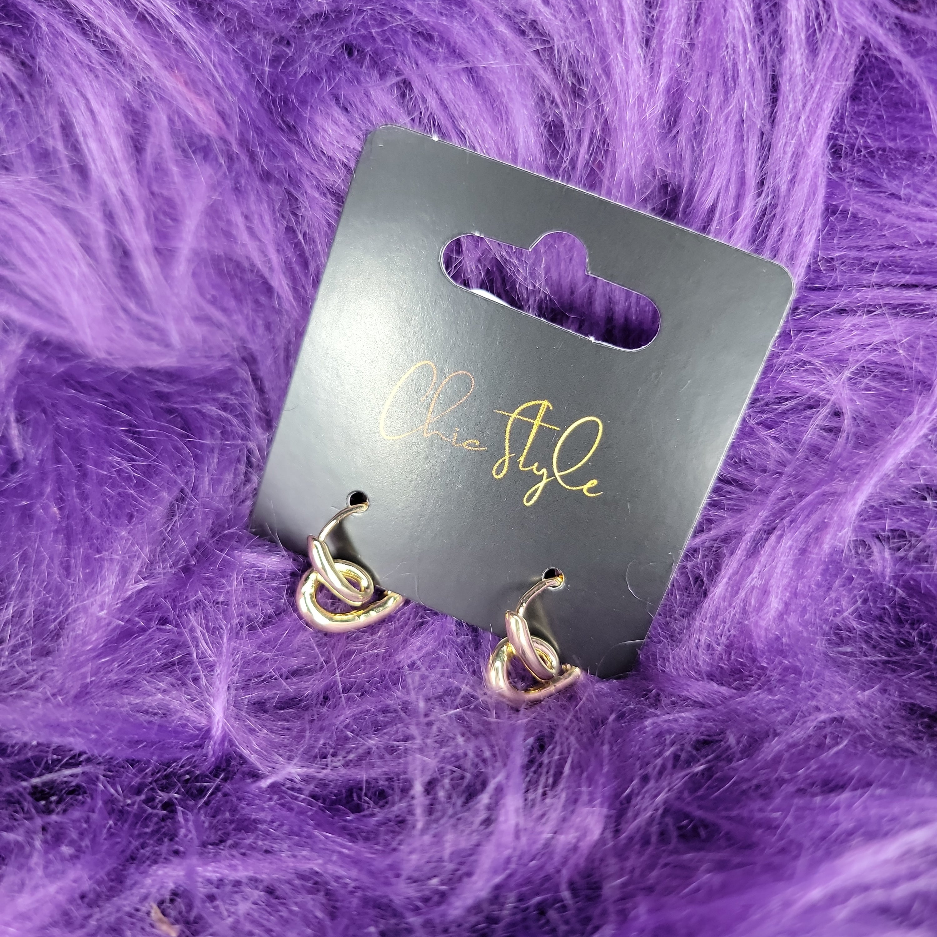 Vintage Heart Earrings 7079