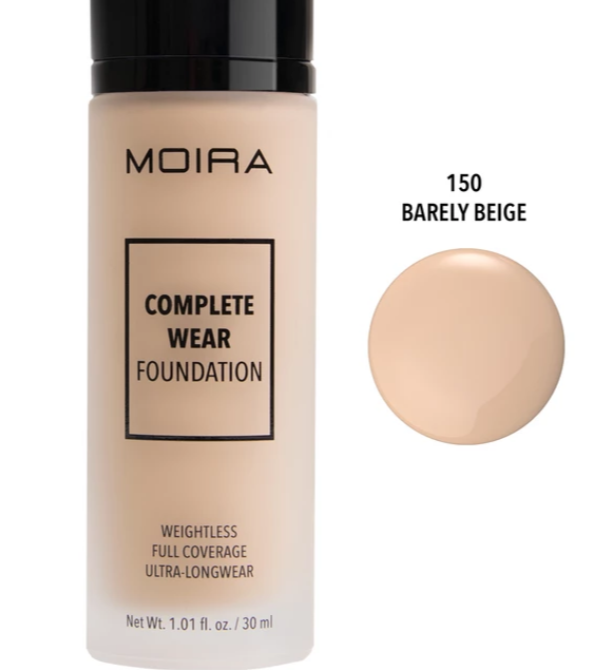 Moira Complete Wear Foundation 150 Barely Beige