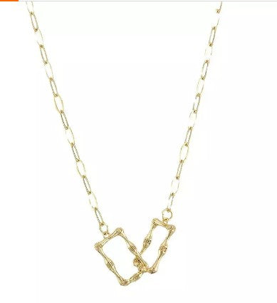 Gold Links Chain Necklace