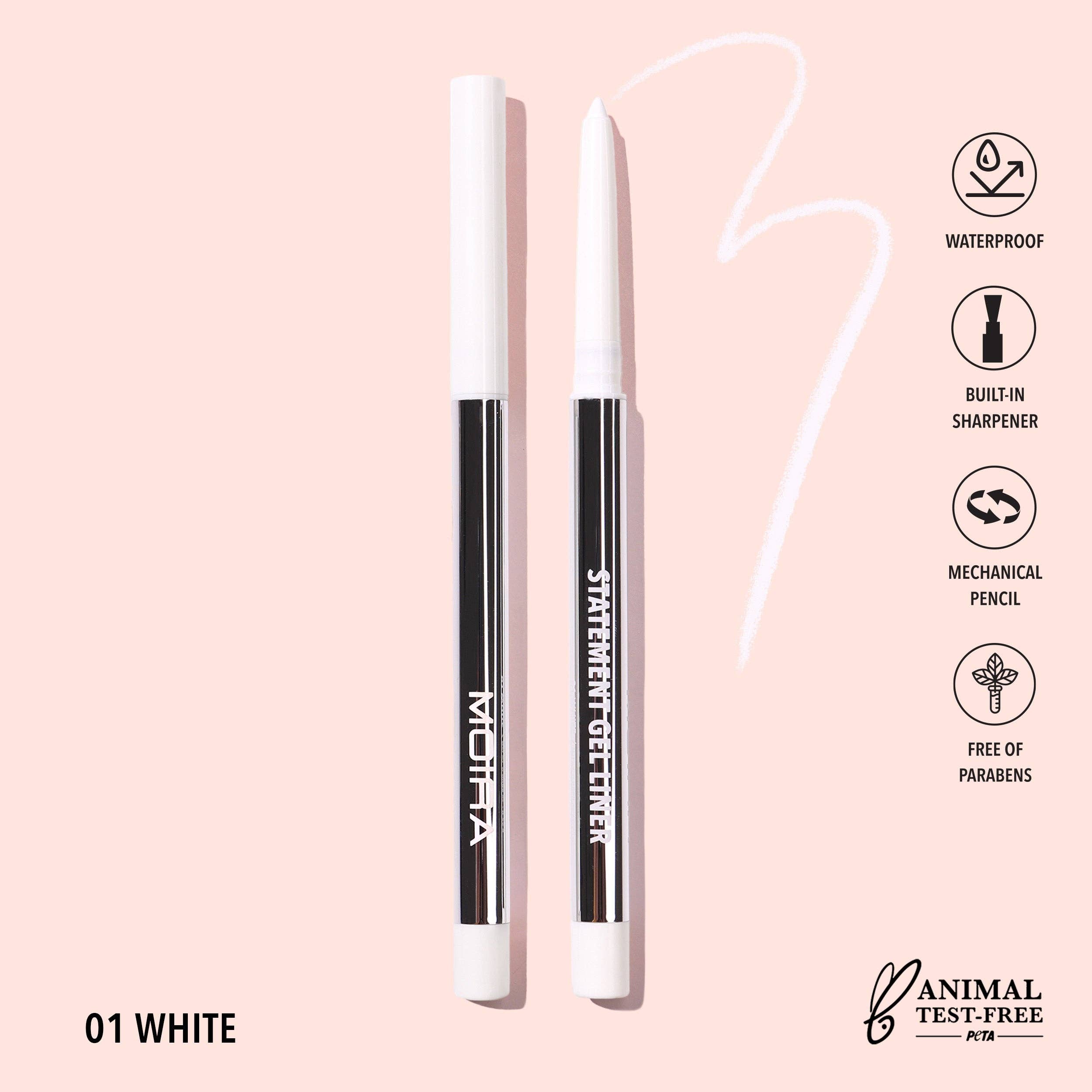 Statement Gel Liner (001, White) -S40