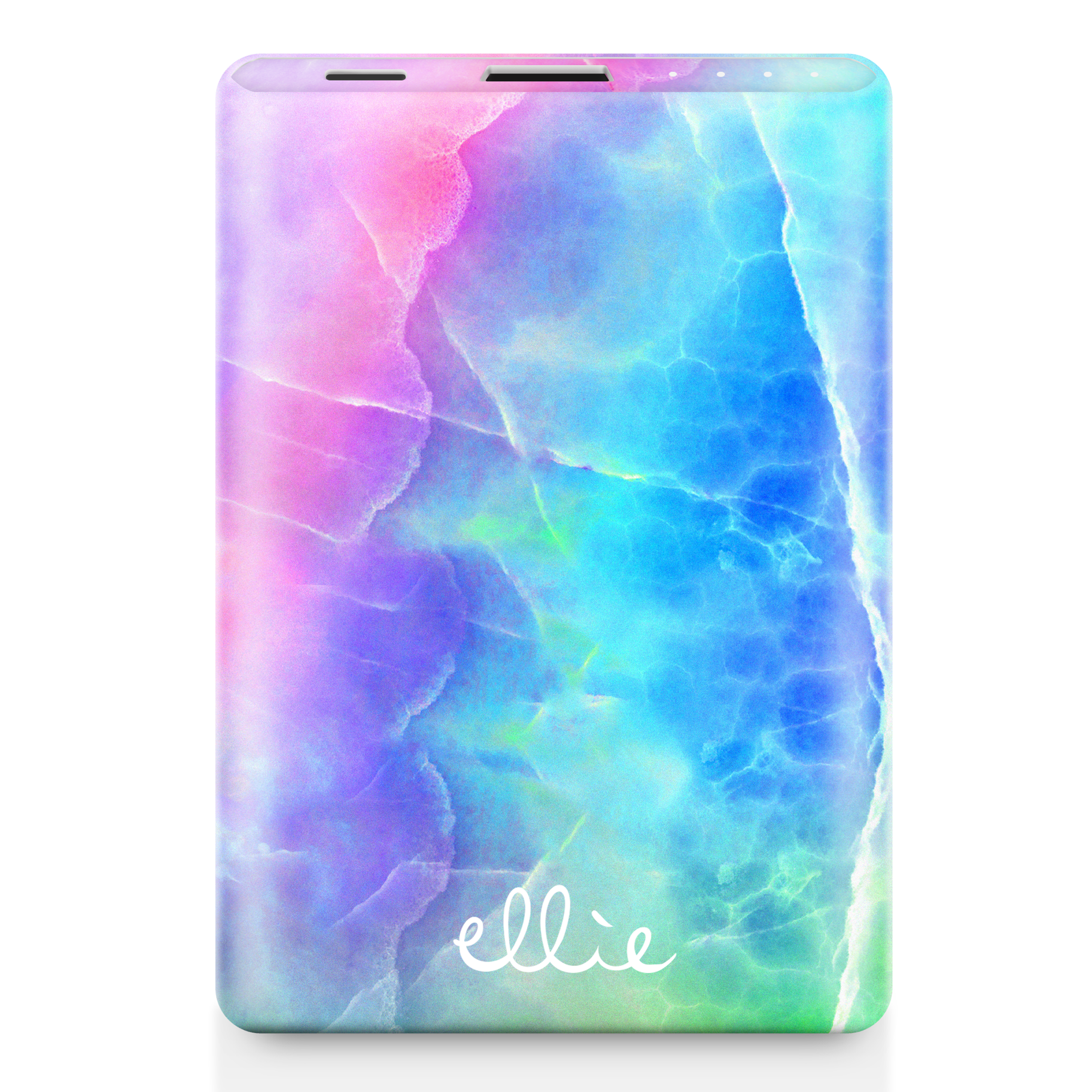 K122 Power Bank Charger - Rainbow Marble