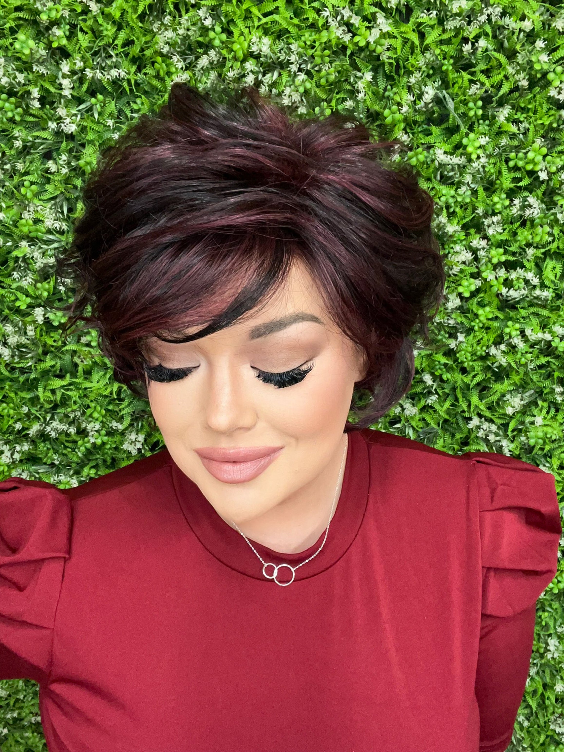 Jolene Burgundy Blend HS Premium Luxury Wig DCT FL1 W5770