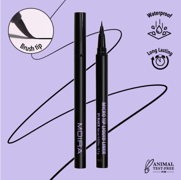 S807 Moira Micro Tip Liquid Liner- Black